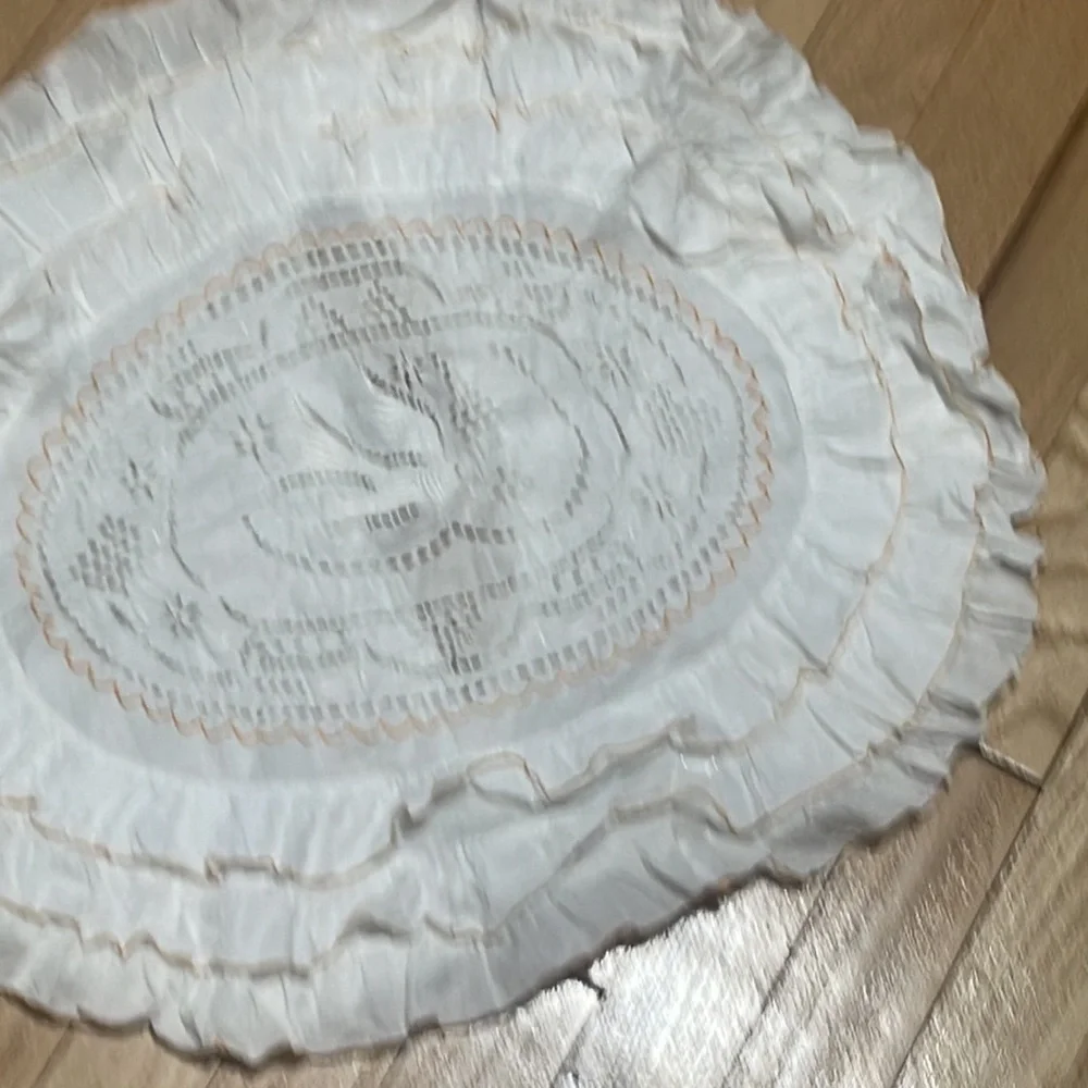 Dainty White lace pillow covering